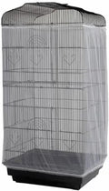 Adjustable Birdcage Seed Catcher Feather Catcher Bird Cage Cover Net Airy Soft Skirt Guard Birdcage Nylon Mesh Netting f