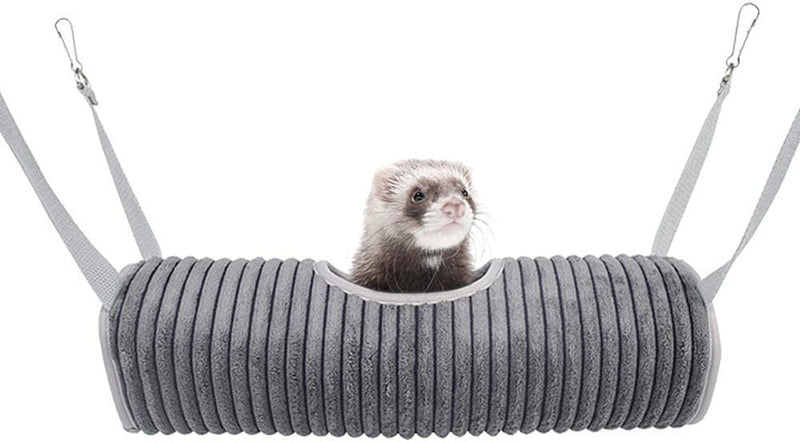 Ferret Tunnel Hanging Hammock Bed, Small Animal Rats Squirrel Toy