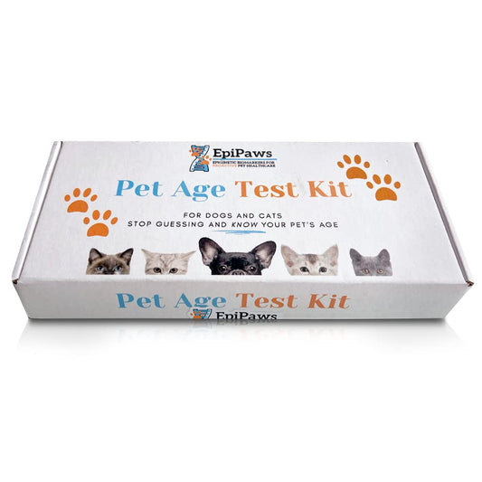 EpiPaws Pet Age Test for Dogs & Cats - Includes Wellness Insights for Your Pet’s Life Stage - At Home Epigenetic Biomarker Testing Kit, Great for Rescued Pets