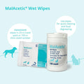 MalAcetic Wet Wipes for Dogs and Cats 25 Count
