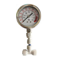 Malida Stainless Water Pressure Test Gauge, Water Pressure Detector for Aquarium Meter 0-1.6MPa 0-220psi Reverse Osmosis