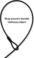 Training Tie Down, 4/6ft Short Tether Cable for Dogs - Short Anti-Chew Puppy Lead for Teething, Potty Training, and Indo