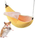 ISMARTEN Banana Bed House, Hammock for Small Animal, Warm Bed House, Cage Nest for Sugar Glider Hamster Small Bird Pet (