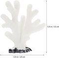 FOMIYES Fish Tank Decorations - 5pcs White Resin Coral Landscaping Accessories, Fake Diorama Supplies, Ocean Kit, Aquari