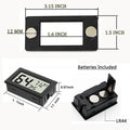 2 PCS Magnetic Temperature and Humidity Monitor for Jumping Spider Enclosure Accessories Mini Digital Reptile Thermomete