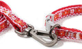 Pink XXS Dog Collar with Bell Set, Soft Flower Dogs Leash Cute Floral Cat Collars Adjustable Buckle for XS Tiny Female Girl Pets Kitten Teacup Yorkie X-Small