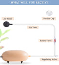 FEDOUR Mini Aquarium Air Pump, Quiet Fish Tank Oxygen Pump with Single Outlet, Aquarium Air Bubbler with Complete Access