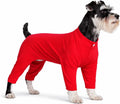 Lovelonglong Four Feet Dog Lightweight Pajamas, Pure Cotton Dog Jumpsuits 4 Legs Dog Onesies T-Shirt Stylish PJS Puppy C