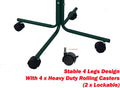 Large 47" Green Metal Base Parrot Bird Cage African Grey Macaw Cockatoo Play Metal T-Stand (Green)
