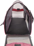 ZaneSun Cat Carrier,Soft-Sided Pet Travel Carrier for Cats,Dogs Puppy Comfort Portable Foldable Pet Bag Airline Approved (LightPink)