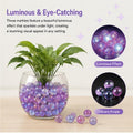 10 Pcs Glass Decorative Marbles, Luminous Fish Tank Landscape Accessory