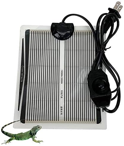 YOUMU Reptile Heating Pad- (5W/15W/25W/35W) Temperature Adjustable Terrarium Heat Mat for Turtle/Snake/Frog/Lizard/Small