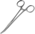 Jeffers Stainless Steel Artery Forceps Needle Holder, Locking Hemostat Veterinary Surgical Instrument, Stainless Steel C