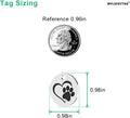 MYLUCKYTAG Stainless Steel QR Code Pet ID - Dog & Cat Tag - Online Profile - Scan QR Receive Instant Location Alert Email