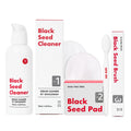 JAYU PET 3-Step Cat Acne Care Kit - Hypoallergenic Cleanser for Feline Acne, Cat Black Chin(1EA) Double-Sided Pads, Cat Acne Chin Wipes(30PCS) Soft Grooming Cat Acne Silicone Brush(1EA)
