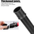 11.81inch EVA Corrugated Water Hose, 32mm Black Supply Pipe Bellows Tubing Pump Connection Accessory For Aquarium Fish T