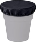 2-5 Gallon Horse Bucket Cover, Waterproof Horse Feed Bucket Cover, Lightweight and Easy to Use (Excluding Bucket, Black)