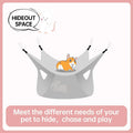 EAEDMY Rat Ferret Hammock Toys Cage Accessories, Guinea Pig Hideout Tunnel, Warm Bed for Rat Ferret Guinea Pig Sleep Hid