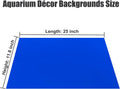 XCNO Blue Black Aquarium Background Poster Fish Tank Background Wallpaper Aquarium Backdrop Double-Sided Fish Tank Decor