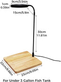 LED Aquarium Light 360 Degree Full Spectrum LED Light with Bamboo Board 10W Nano Fish Tank Light USB Powered Flat Nano A