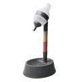 NACOCO Pet Standing Water Dispenser Cat Dog Standing Bowl with Detachable Pole Automatically Feeding Water Height Adjustable(Grey)