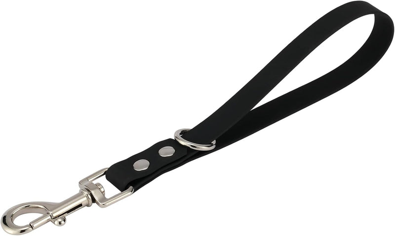 Short Dog Leash - 9 Inch Dogs Lead Grab Tab Heavy Duty Waterproof PVC Dog Training Traffic Leashes for Safety Control Be