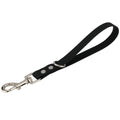 Short Dog Leash - 9 Inch Dogs Lead Grab Tab Heavy Duty Waterproof PVC Dog Training Traffic Leashes for Safety Control Behavior Correction Hiking Backup & All Breeds (Black, 9'')