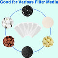 AQUANEAT Aquarium Filter Media Bags 6pcs Fish Tank Extra Fine 100 Micron Mesh Bags with Plastic Zipper for Activated Car
