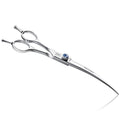 JASON 7" Curved Dog Grooming Scissors, Cats Grooming Shears Pets Trimming Kit with for Left Handed Groomers, Sharp, Comfortable Shear Christmas Gift
