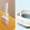 NentMent 2 Pack Cat Litter Scoop Non-Stick Cat Sifting Litter Scoop Shovel with Hook Kitty Kitten Pooper Lifter Sifter Scooper for Cat Litter Box Clumping Litter Crystal Cat Litter Pellets