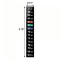 AQUANEAT 6 PCS Aquarium Thermometer Strips, Fish Tank Thermometer Sticker, Terrarium Water Temperature Test (5.13" x 0.7