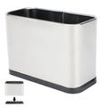 FHTONGE Stainless Steel Cat Litter Scoop Holder, Detachable Metal Cat Scooper Caddy, Universal Kitty Pooper Stand Trash Can Container for Most Pet Poop Shovels, Kitten Waste Scoops Storage Box