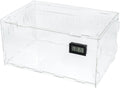 BETAZOOER Large Acrylic Reptile Terrarium Breeding Tank 15.3"x9.7"x7.6"