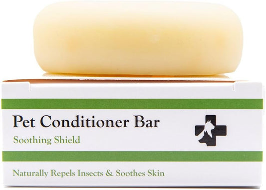 Soothing Shield Pet Conditioner Bar – Vet-Formulated for Dogs & Cats – Natural Deep Moisture for Dry, Itchy Skin Relief 