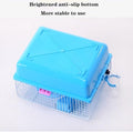 Small Pet Hamster Cage with Running Wheel Water Bottle Food Basin Portable Carrier House Mice Home Habitat for Going Out