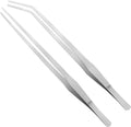 Vaincre 2PCS 15" Curved Stainless Steel Aquarium Reptile Feeding Tweezers