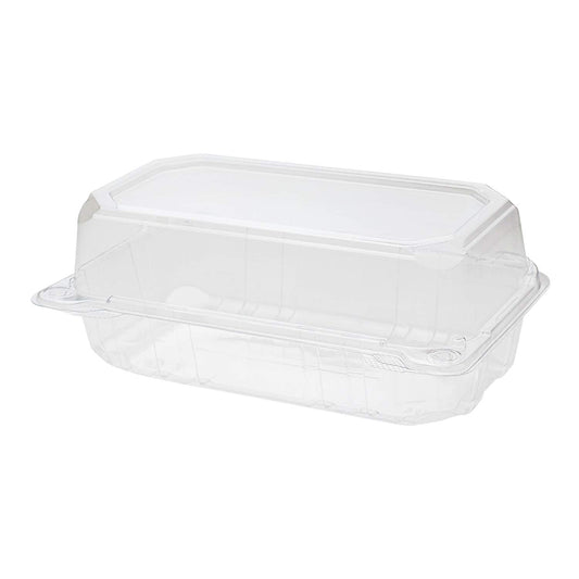 Karat Clamshell Take Out Food Containers [9"x5" - 250 ct] Durable, Stackable, Crack-Resistant To Go Boxes | Clear