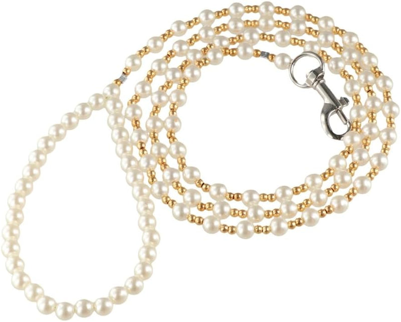 Imitation Pearls Pets Outdoors Accessories Pet Training Lead Leashes Workmanship Pearls Dog Harness Leash
