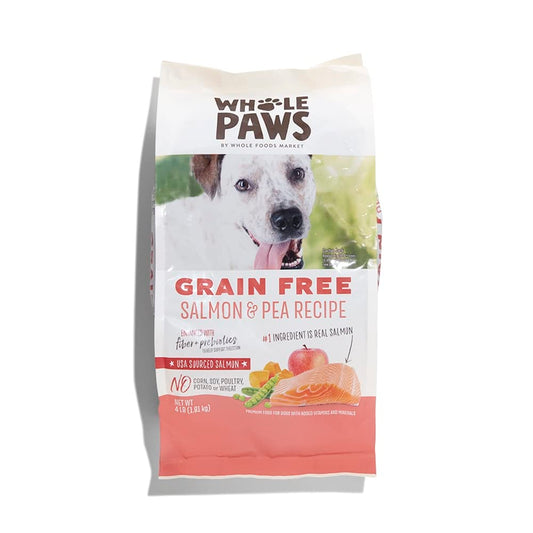 Whole Paws, Whole Paws, Dog Grain Free Salmon & Peas Recipe, 64 Ounce