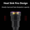 ALONEFIRE SV43 36W 365nm UV Flashlight USB C Rechargeable Ultraviolet Black Light Woods Lamp for Pet Urine Detector, Resin Curing, Scorpion, Fishing, Leak with UV Protective Glasses, Battery