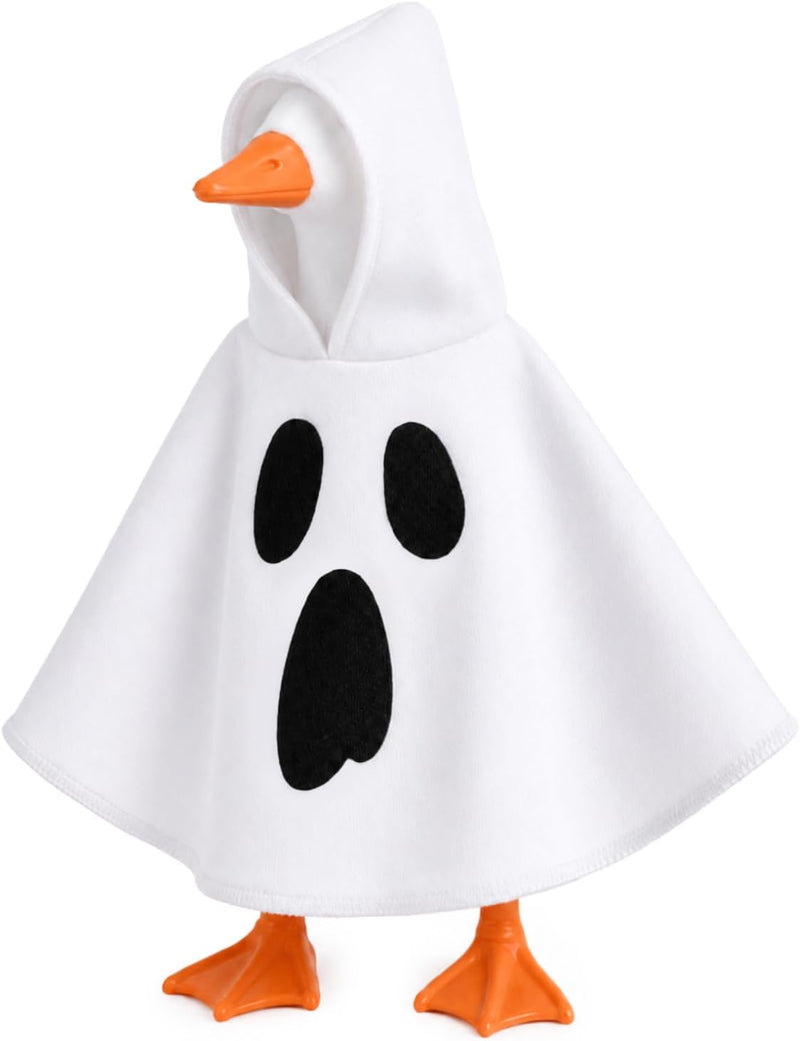 7 Inch Desk Goose Halloween Outfits Ghost Patterns Mini Desk Goose Hoodie
