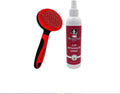Warren London Cat Detangler Spray Bundle with Pin Brush for Matted Hair | Leave in Conditioner Pet Detangling Spray that