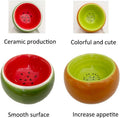 Hamiledyi 2PCS Hamster Bowl Ceramic Food Water Feeding Dish for Dwarf Syrian Hamsters Gerbils Rats Mice Sugar Glider