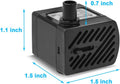 DaToo 50GPH 3W Small Submersible Water Pump Mini Fountain Pump Ultra Quiet For Aquarium Fish Tank Pond Statuary Hydropon