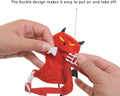 Small Animal Harness and Leash Set, Adjustable Escape-Proof Ferret Harness Vest for Adult Ferret, Meerkat, King Squirrel