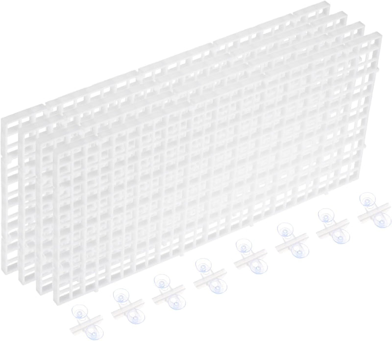 uxcell 4pcs Aquarium Fish Tank Divider 12x6 Crate Light Diffuser