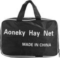 Aoneky Large Hay Net for Horses Slow Feed Horse Feeder Hay Bag 47 Inch Bale Size with Soft Knotless Nylon Mesh Fits Smal