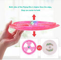 Flying Disc Dog Sport Toy with Flashing LED Lights, Light Up Pet Disk for Ultimate Night Time Play