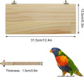Litewoo Parrot Bird Wood Perch Platform Large Stand Shelf for Budgie, 2PC