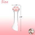 Sheldamy Silicone Pet Food Spoon, Cat Food Can Opener Paw, Wet or Dry Food Short Spoon for Cat Dog With Mini Spatula
